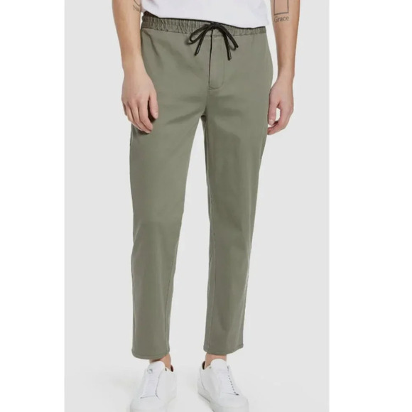Baldwin BLDWN Damon Drawstring Pants Stretch Green Joggers 9980 - Picture 1 of 11